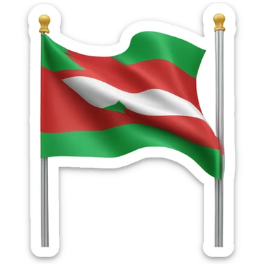 give me emoji flag syria al sawra in up green in down red in center white and 3 stras red sticker
