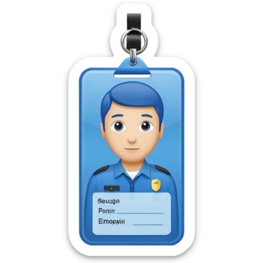 Security badge/card  sticker