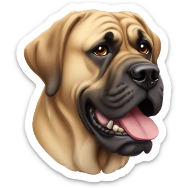 English mastiff slobbering  sticker