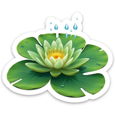 Water lily leaf sticker