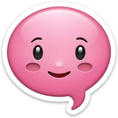 crée moi une bulle de conversion comme sa « 💬 » de couleur pink sticker
