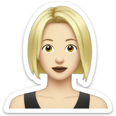 D'arcy Wretzky with short hair sticker