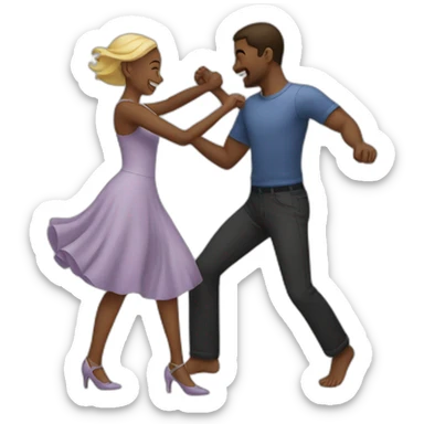Couple dancing together  sticker