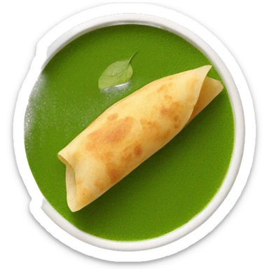 leaf dosa chutney sticker