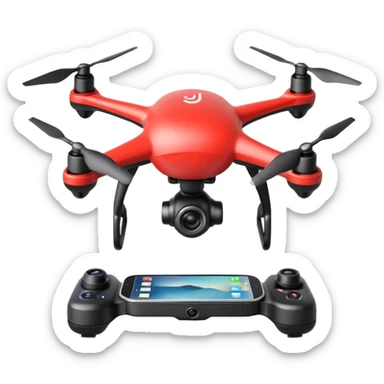 emoji drone DJI sticker