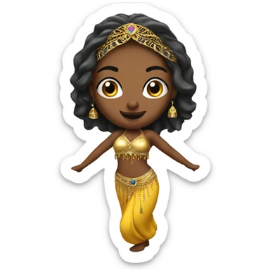 Belly dancer sticker