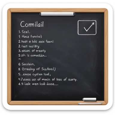 School Chalkboard sticker