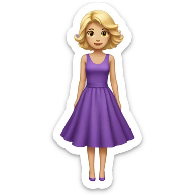 PURPLE DRESS  sticker