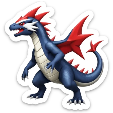 Salandit-Garchomp-Absol-Zangoose-Fusion (full body) sticker