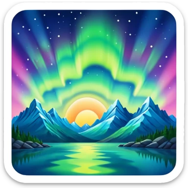 Emoji de aurora  sticker