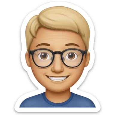 nariz con anteojos sticker