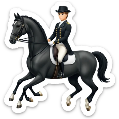 Dressage horse  sticker