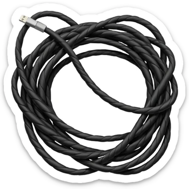 Tangled Cables sticker