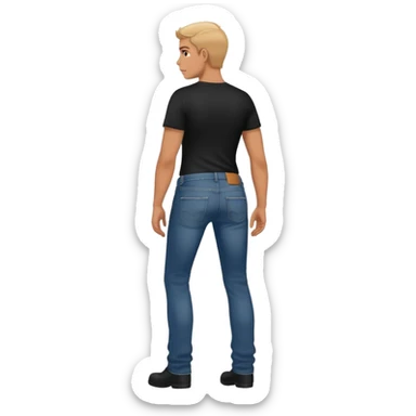 Grabbing butt and looking back sticker