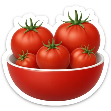 tomatos in bowl sticker