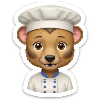 chef hyena sticker