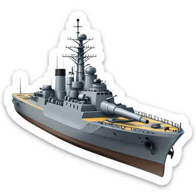 stwórz ikone Pancernika  jak z gry world of warships sticker