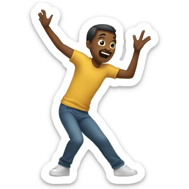 Dabing on the hater sticker