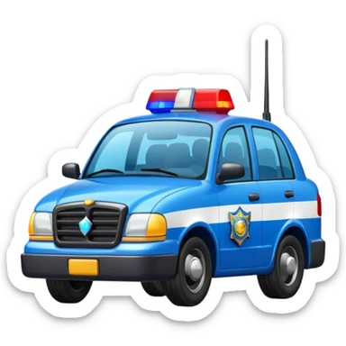 police car sticker