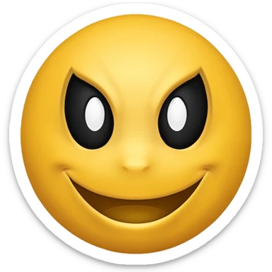create a yellow emoji of spiderman. style old emoji sticker