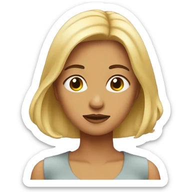 woman sighing sticker