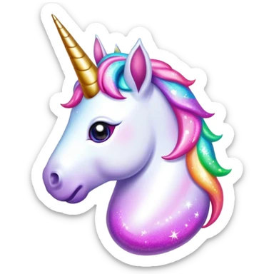 Unicorn poop sticker