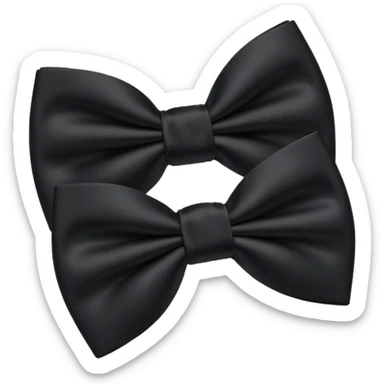 Black bow tie sticker