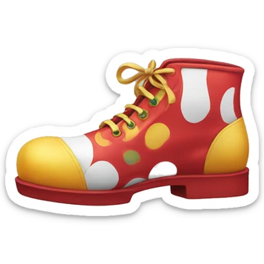 Clown shoe  sticker