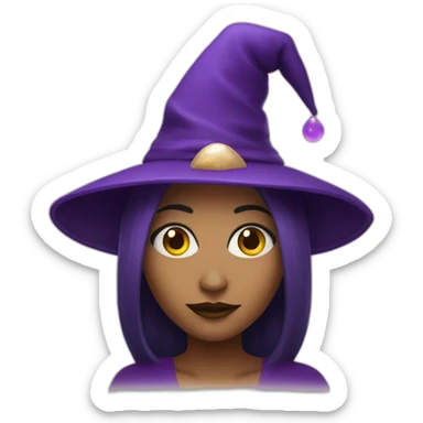 fortune teller witch sticker