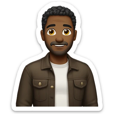 A beatiful man sticker