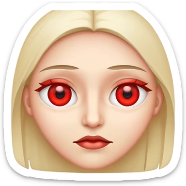 Red eyes high sticker