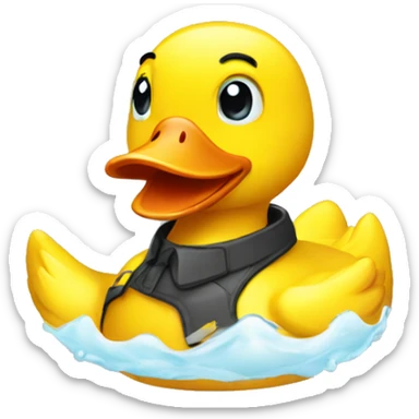 Rubber ducky software engineer sticker