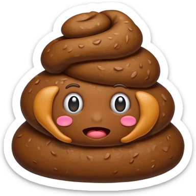 poop emoji sticker