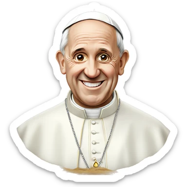 Pope Francis hood  sticker