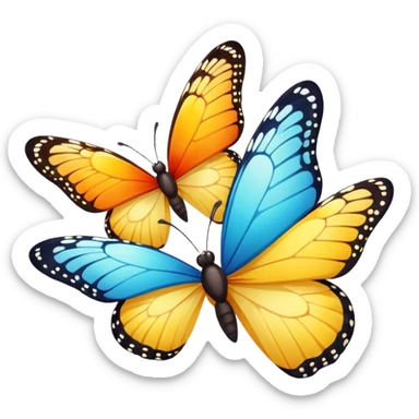 Butterflies and sunshine sticker