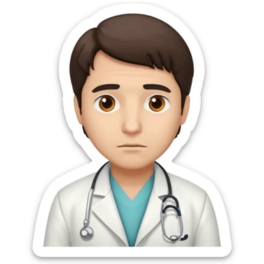 Medicine , doctor rubio, triste sticker