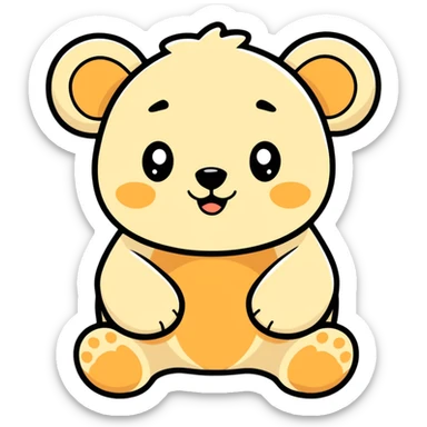 Bear cub wanting love  sticker