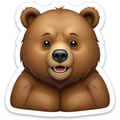Grizzly bear sticker