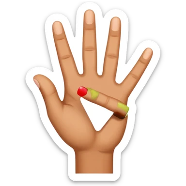 west side hand sign sticker