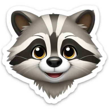 Cute Raccoon sticker