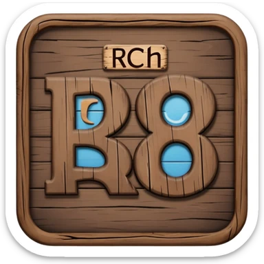 the word "RCH" on a sign sticker