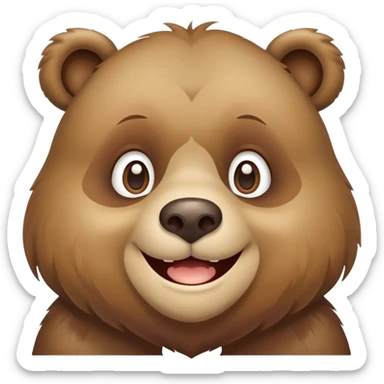 Bear with Down syndrome  sticker