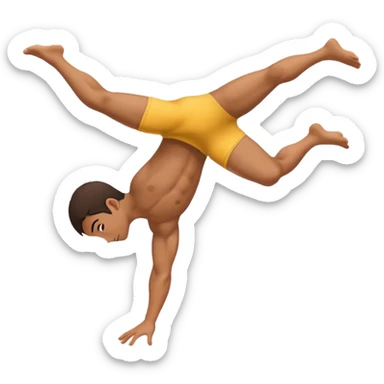 Back flip sideways sticker