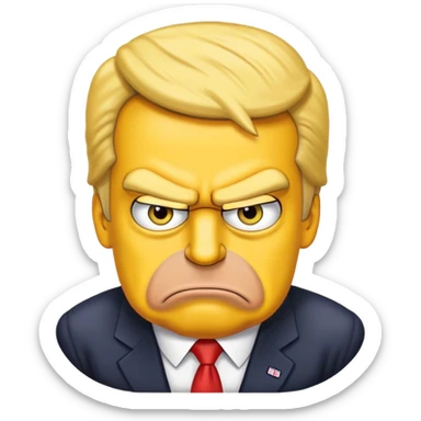 Simpson trump sticker