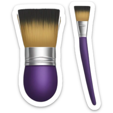 Paint brush art sticker