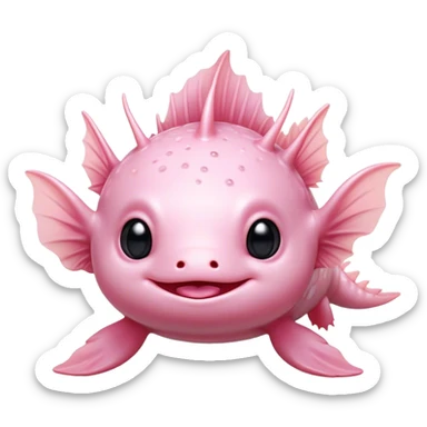 Cinematic Cute Axolotl Portrait Emoji, Head tilted playfully and inquisitively, featuring smooth, pale pink skin with delicate feathery gills and round, sparkling dark eyes filled with curiosity, Simplified yet irresistibly adorable features, highly detailed, glowing with a warm, magical glow, high shine, affectionate and quirky, stylized with a touch of whimsy, bright and endearing, soft glowing outline, capturing the essence of a mischievous yet charming aquatic friend, so playful it feels like it could swim out of the screen and into your heart! sticker