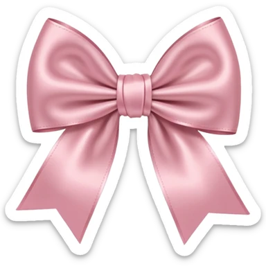 Light pink bow  sticker