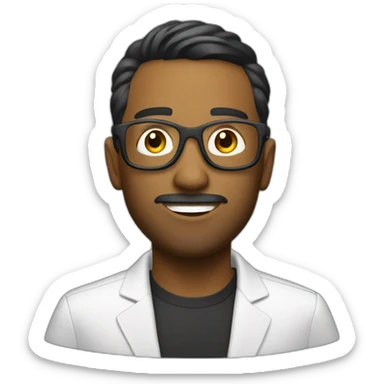 locutor dj de radio sticker