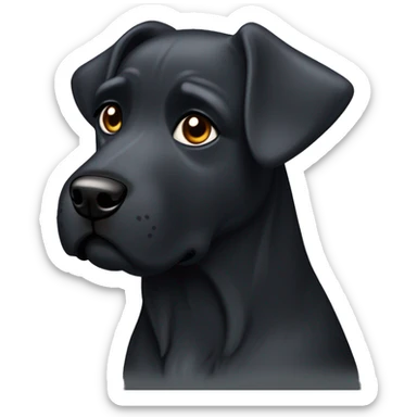 Bayrischer gebirgsschweißhund schwarze Schnauze  sticker