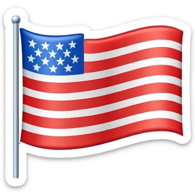 Bandera con tres franjas sticker